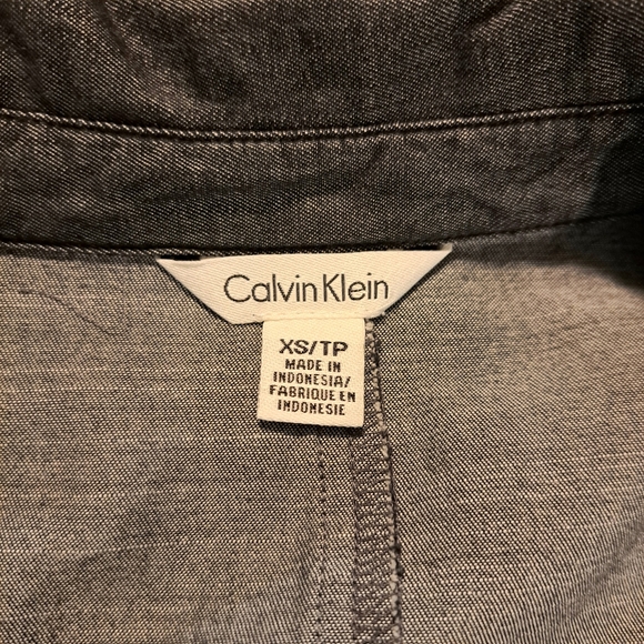 Calvin Klein Dark Gray Sleeveless Shift Dress - Picture 8 of 9